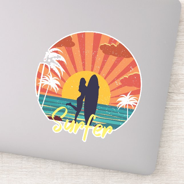 Sticker Surfer (Détail)
