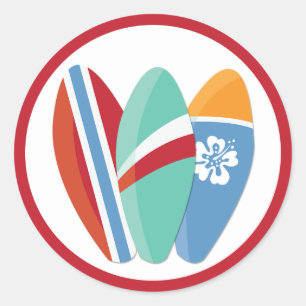 Sticker Surfer Party Surfboards