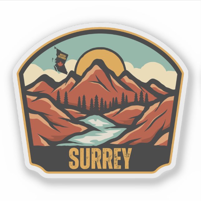 Sticker Surrey (Colombie-Britannique) (Devant)