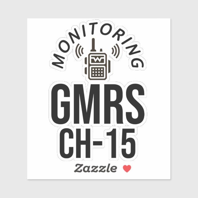 Sticker Surveillance du canal 15 du SRMG (Feuille)