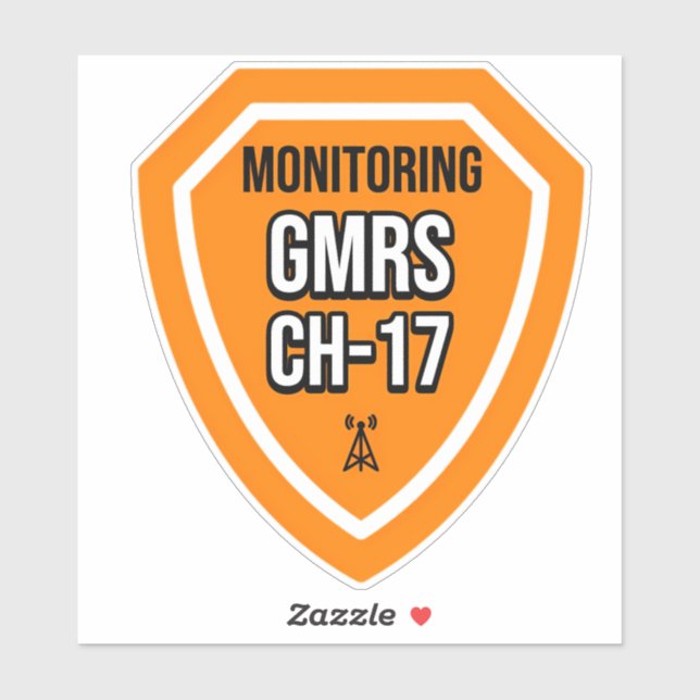 Sticker Surveillance du canal 17 du SRMG (Feuille)