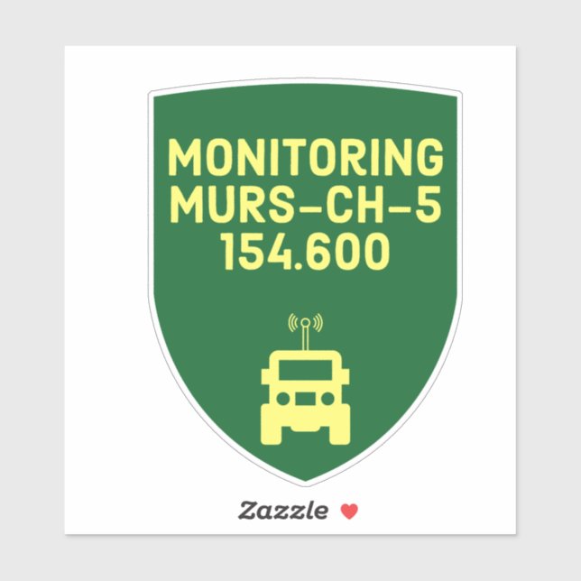 Sticker Surveillance du canal MURS 5 (Feuille)