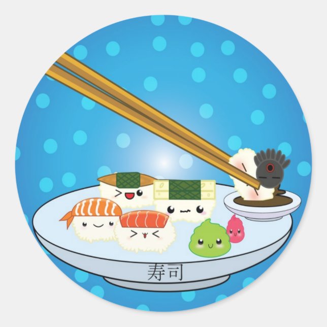 Sticker Sushi Platter (Devant)