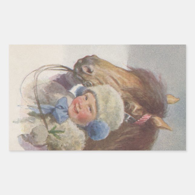 Sticker Sweet Antique Child & Bay Pony Scrapbook (Front)