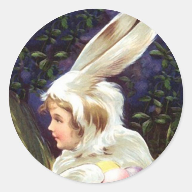 Sticker Sweet Antique enfant Grotte de Pâques Cost (Devant)