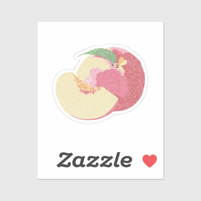 Sticker Sweet Peaches (Feuille)