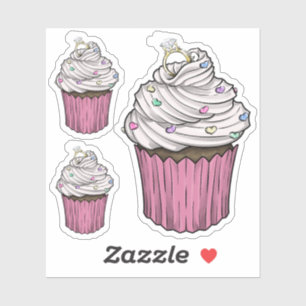 Sticker Sweet Proposition Cupcake