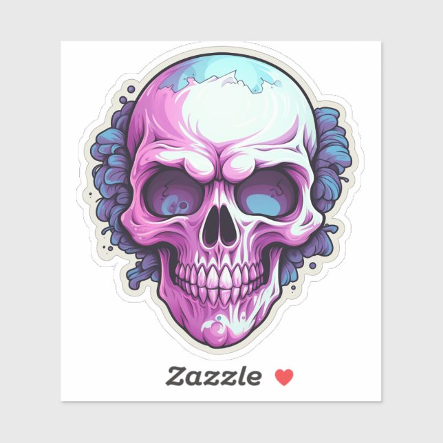 Sticker Sweet Skull (Feuille)