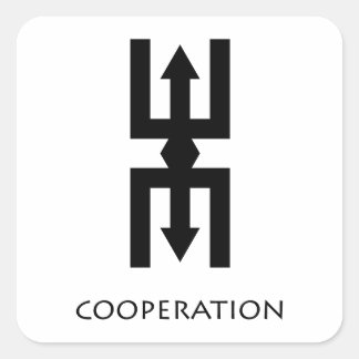 Sticker Symbole Adinkra de Coopération (Nteasee)