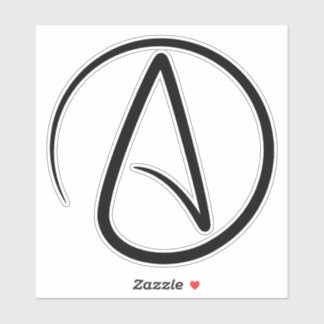 Sticker Symbole athéisme - Symbole athée