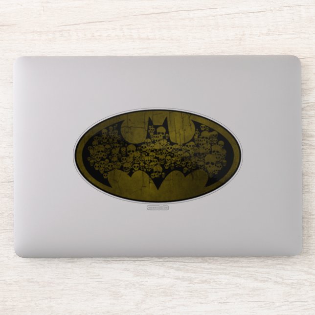 Sticker Symbole Batman | Crânes dans le logo de chaume (Ordinateur)