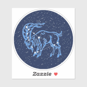 Sticker Symbole Capricorne Constellation et Zodiaque avec
