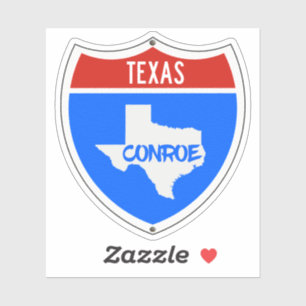 Sticker SYMBOLE CONROE Texas