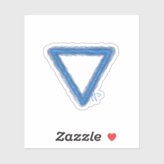 Sticker Symbole d'alchimie de l'élément d'eau vague person