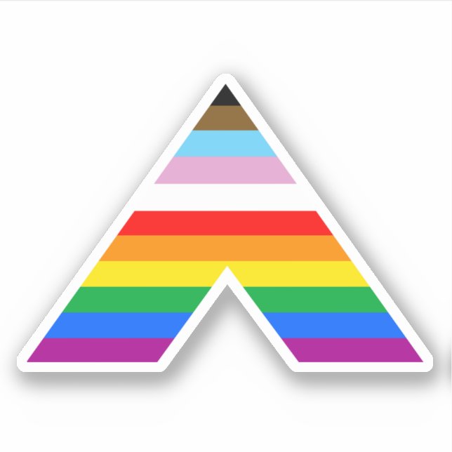 STICKER SYMBOLE D'ALLIÉ LGBTQ POC (Devant)