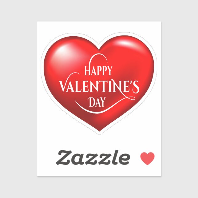 Sticker Symbole d'amour 3D en forme de coeur-50420 (Feuille)