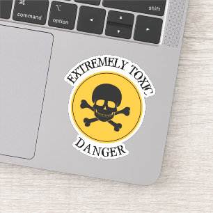 Sticker Symbole de danger toxique
