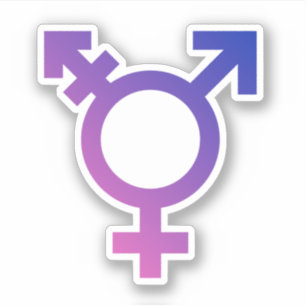 Sticker Symbole de fierté trans