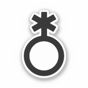 Sticker Symbole de genre non binaire