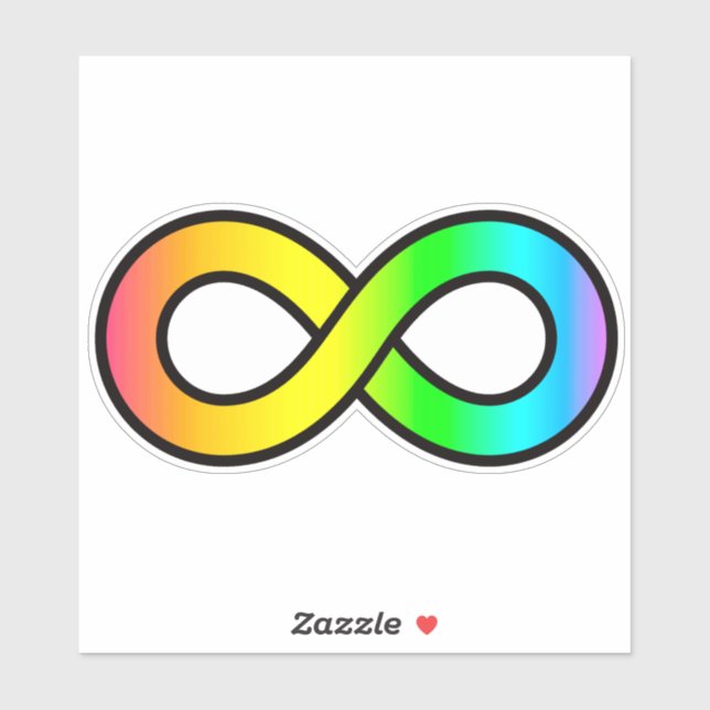 Sticker Symbole de la neurodiversité (Feuille)