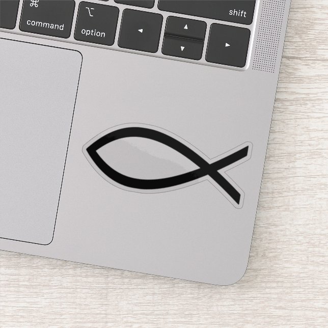 Sticker Symbole de poisson Christian Ichthus (Détail)