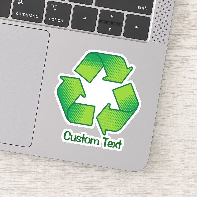 Sticker Symbole de recyclage (Détail)