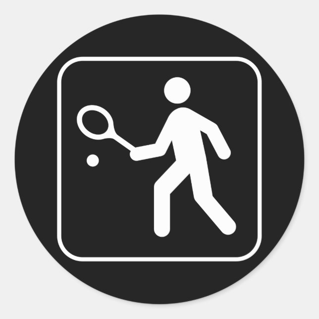 Sticker Symbole de Tennis (Devant)