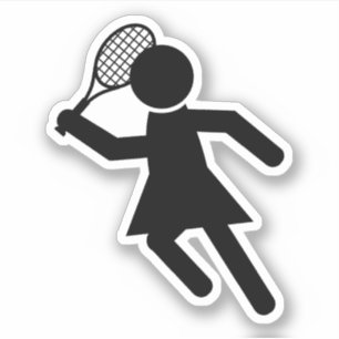 Sticker Symbole de tennis féminin Sports
