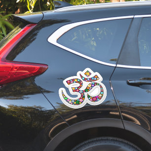 Sticker SYMBOLE DE Yoga Floral Namaste