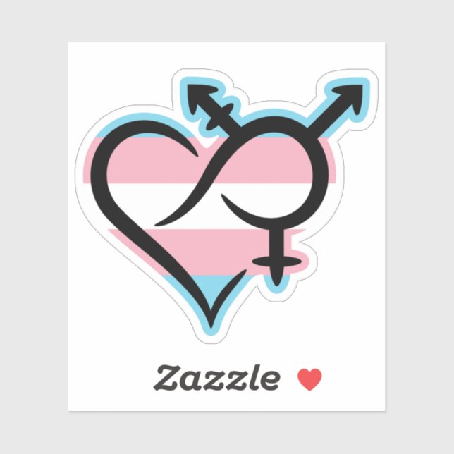 Sticker Symbole d'inclusion et d'amour (Feuille)