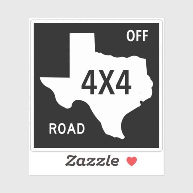 Sticker Symbole du camion Texas Off Road (Feuille)