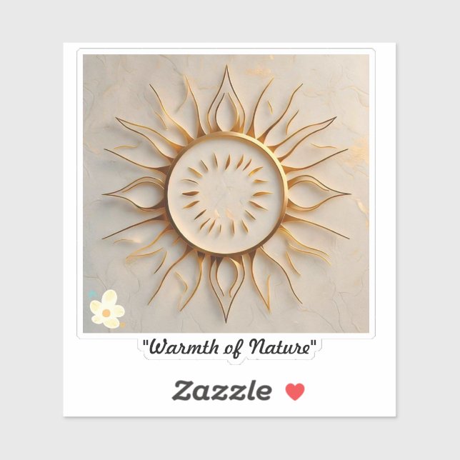 Sticker "Symbole du soleil" (Feuille)