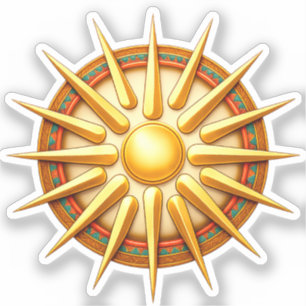 Sticker Symbole du Soleil de Vergina – Symbole Macédonien