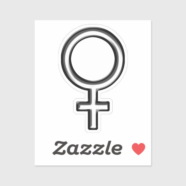 Sticker Symbole féminin (Feuille)