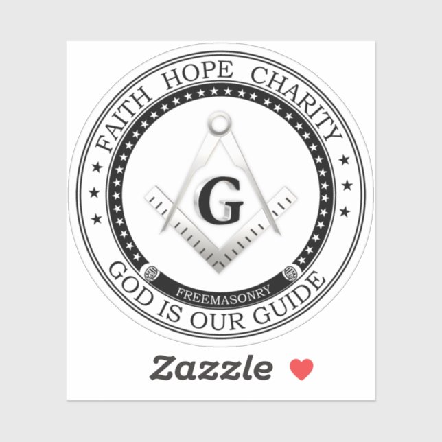 Sticker Symbole franc-maçonnerie (Feuille)