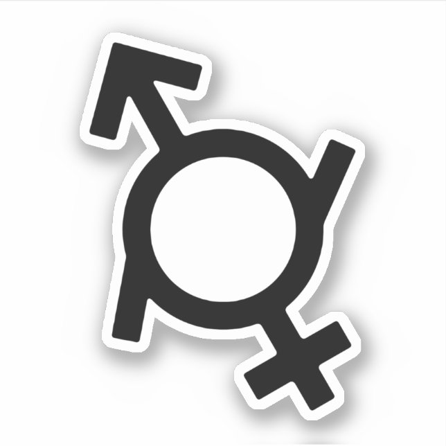 Sticker Symbole genre féminin et masculin (Devant)