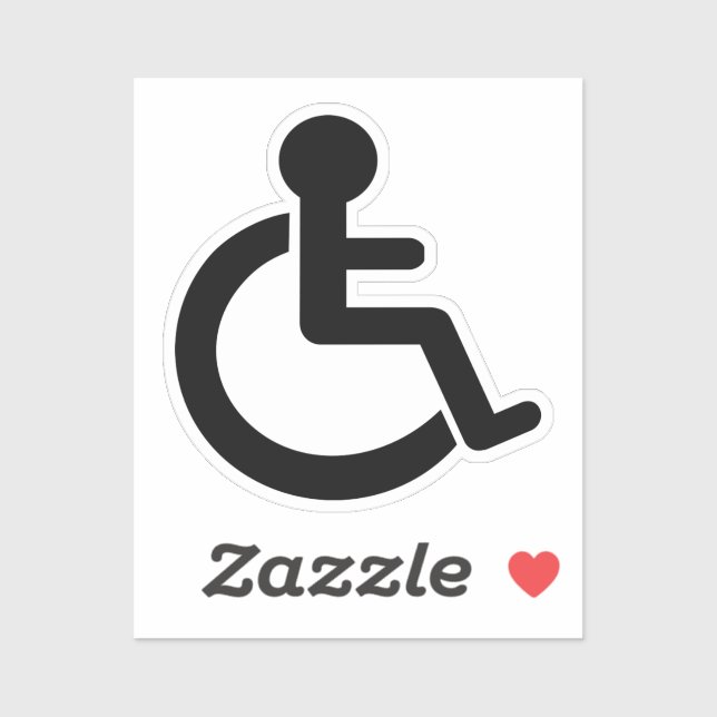 Sticker Symbole Handicap (Feuille)