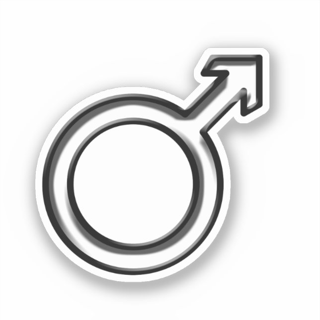 Sticker Symbole masculin (Recto)