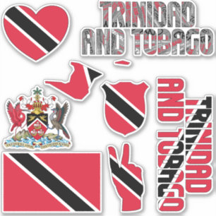 Sticker Symbole national Extraordinaire de Trinité-et-Toba