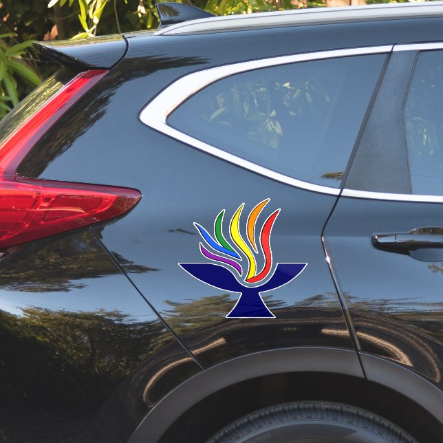 Sticker SYMBOLE TVUC Logo Chalice flamboyante (Coté voiture)
