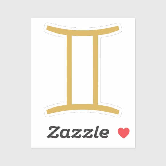 Sticker SYMBOLE Zodiaque Gemini (Feuille)