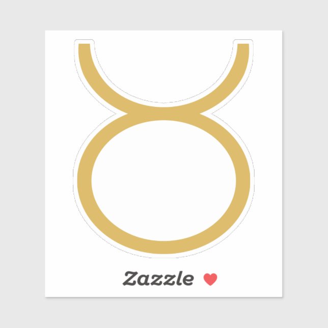 Sticker SYMBOLE Zodiaque Taurus (Feuille)