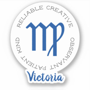 Sticker Symbole zodiaque Virgo