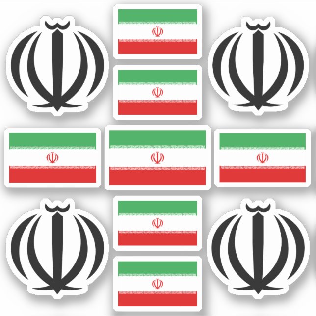 Sticker Symboles et emblèmes nationaux iraniens (Devant)