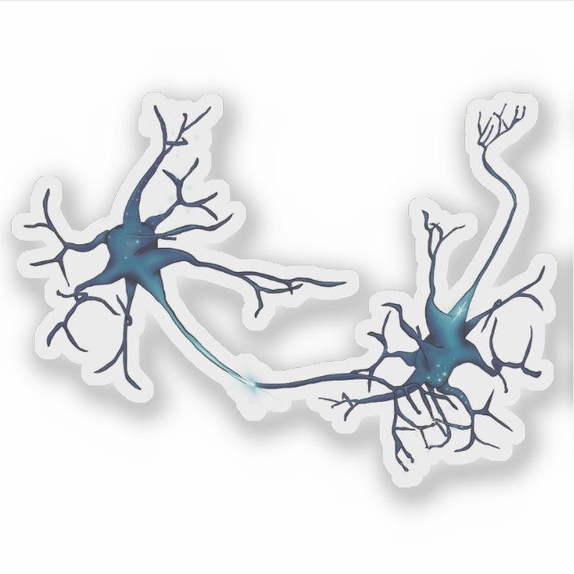 Sticker Synapse Entre Neurons, Neuroscience Neuron (Devant)