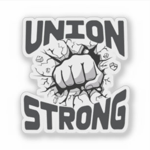 Sticker Syndicat fort - Travailleur syndical qualifié pour