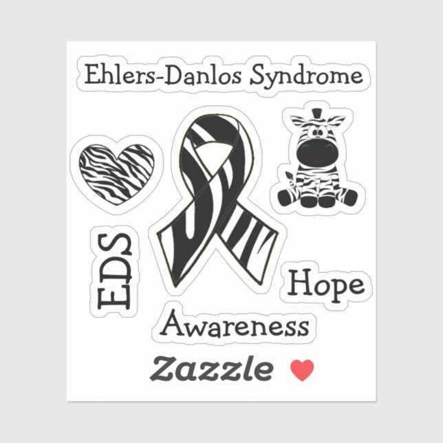 Sticker Syndrome d'Ehlers-Danlos EDS Sensibilisation EDS (Feuille)