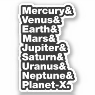 Sticker Système solaire