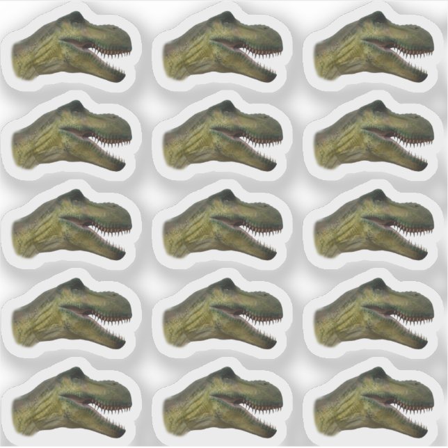 Sticker T-Rex Dinosaur Chef - Parti préhistorique Jurassiq (Devant)