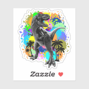 Sticker T-Rex Dinosaur Jurassique Reptile sur les Peinture
